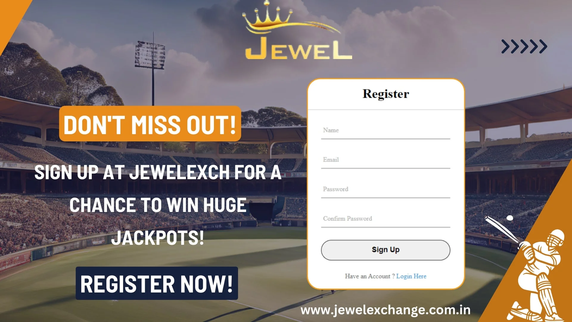 JewelExch Sign Up